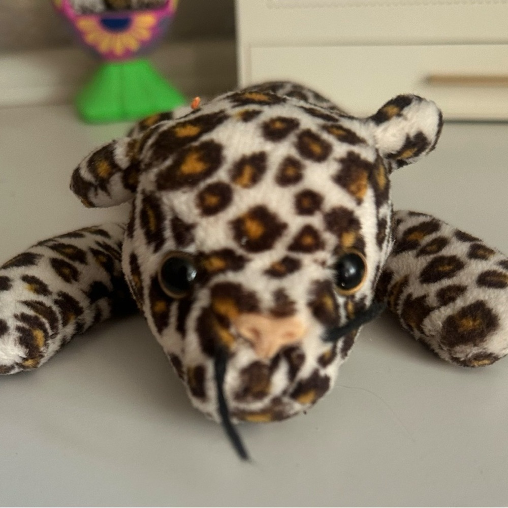 Ty Leopard Freckles 1996, Plush Ty Animal, Leopard, Vtg Stuffed Animal, Vtg Toys